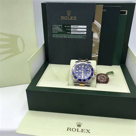 Rolex Submariner Date 116613LB Warranty 2018 Box/Paper